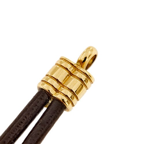 Bracelet Bulgari Astrale - Bracelet en or jaune 18 ct à double cordon noir 58 Facettes 33254