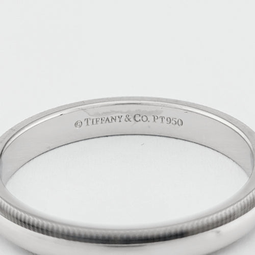 Bague 59 Tiffany & Co Together - Alliance millegrains en platine 58 Facettes 33379