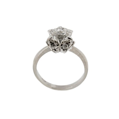 Bague 50 Bague solitaire - Platine 950 avec diamants 1,78 ct 58 Facettes 33443