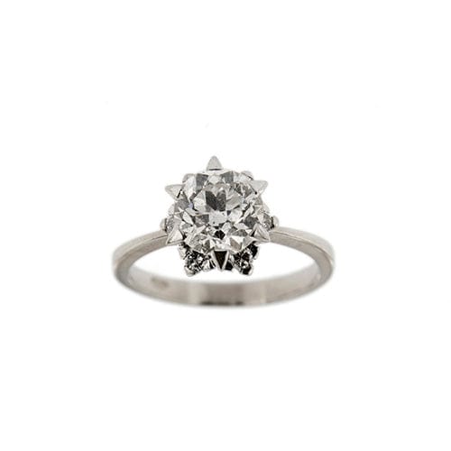 Bague 50 Bague solitaire - Platine 950 avec diamants 1,78 ct 58 Facettes 33443