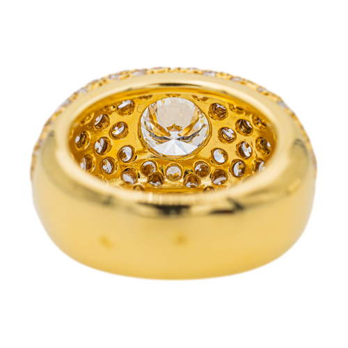 Bague 52 Bague cocktail en or jaune 18 carats et diamants 58 Facettes 3349320CN