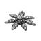 Pendentif Pendentif fleur en or jaune 18 carats et argent, diamants 58 Facettes 3351140CN