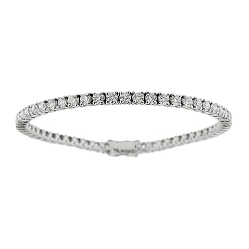Bracelet Bracelet tennis - Bracelet en or blanc 18 ct et diamants 5,10 ct 58 Facettes 33555