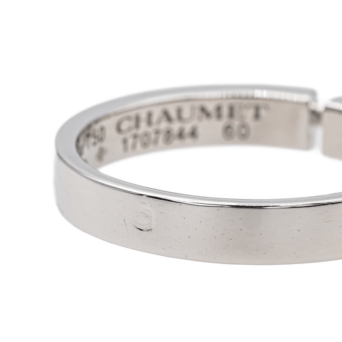 Bague 60 Chaumet Liens évidence - Bague alliance en or blanc 58 Facettes 3356731CN