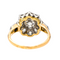 Bague 55 Bague marguerite en or jaune et platine sertie de diamants 58 Facettes 3358946CN