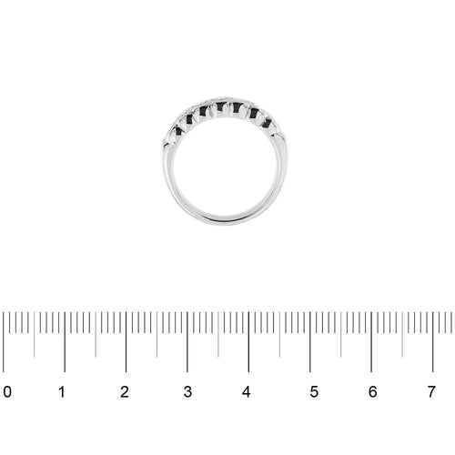 Bague Bague Riviera - Or blanc 18 ct et diamants ovales 1,19 ct 58 Facettes 33658