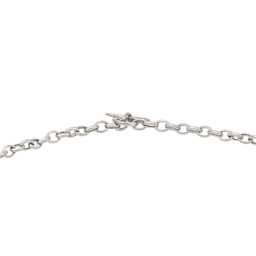 Collier Collier en or blanc 18 carats serti de diamants 58 Facettes 3367681CN