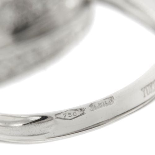 Bague Yukiko - Bague bandeau en or blanc 18 carats et diamants 58 Facettes 33708