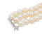 Bracelet Bracelet trois rangs de perles de culture en or blanc 18 carats, saphirs 58 Facettes 3376723CN