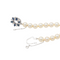 Collier Collier de perles de culture en or blanc 18 carats et saphirs 58 Facettes 3376725CN