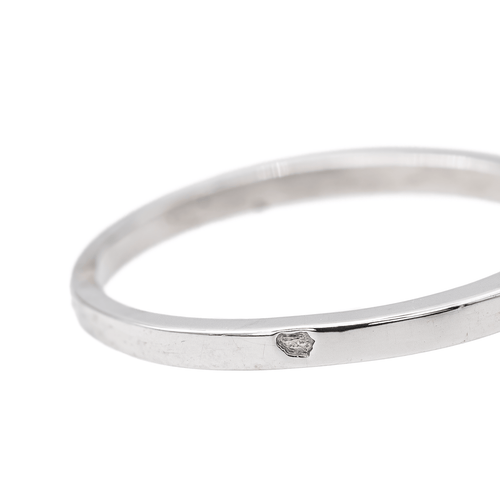 Bague 51 Bague solitaire en or blanc 18 carats avec diamant taille ancienne 58 Facettes 3387647CN