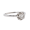 Bague 51 Bague solitaire en or blanc 18 carats avec diamant taille ancienne 58 Facettes 3387647CN