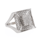 Bague 51.5 Bague pavée en or blanc 18 carats et diamants 58 Facettes 3389097CN