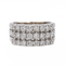 Bague 52.5 Bague demi-alliance en or blanc 18 carats et diamants 58 Facettes 3389099CN