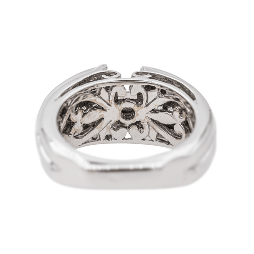 Bague 51 Bague en or blanc 18 carats sertie de diamants 58 Facettes 3389100CN