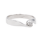 Bague 52 Bague solitaire en or blanc 18 carats avec diamant 58 Facettes 3389103CN
