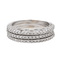 Bague 51 Lot de 3 bagues en or blanc 18 carats serties de diamants 58 Facettes 3389104CN