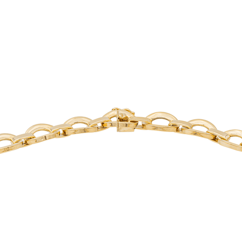 Collier Collier en or jaune et blanc 18 carats avec diamants 58 Facettes 3389118CN