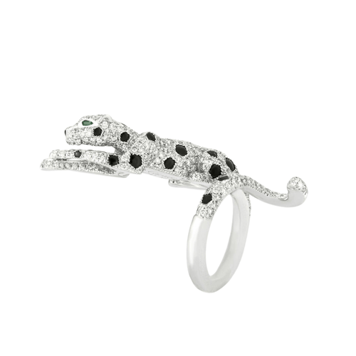 Bague 53 CARTIER HAUTE JOAILLERIE- Bague Panthère 58 Facettes DV0130-1