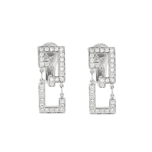 Boucles d'oreilles CARTIER - Boucles d'oreilles Baiser du Dragon 58 Facettes