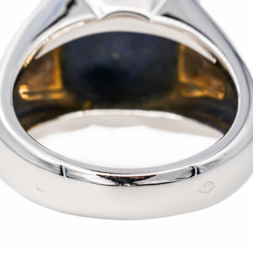 Bague 53 Hermès Birmanie GM - Bague en or blanc sertie d’un lapis-lazuli 58 Facettes 3411142CN