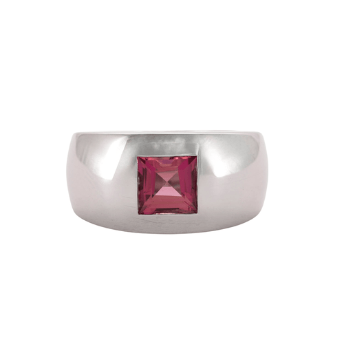 Bague 53 CHAUMET - Bague Jonc Tourmaline Rose 58 Facettes DV0368-5