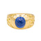 Bague 56 Bague en or jaune 18 carats avec saphir cabochon 58 Facettes 3426728RV