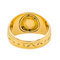 Bague 56 Bague en or jaune 18 carats avec saphir cabochon 58 Facettes 3426728RV