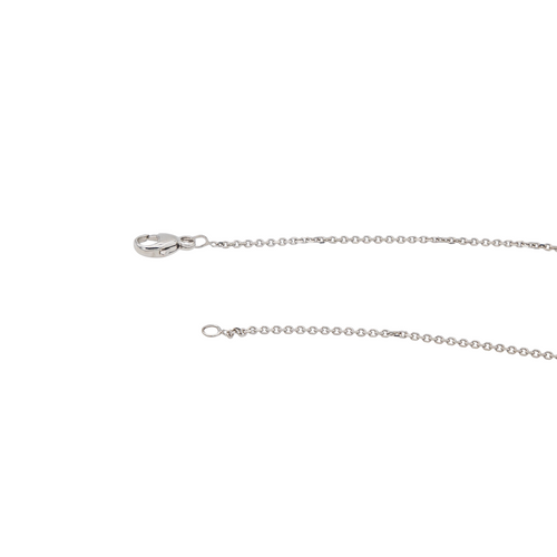Collier Collier en or blanc 18 carats avec diamant taille brillant 58 Facettes 3440606CN