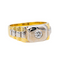 Bague 53 Bague en or jaune et or blanc 18 carats avec diamant 58 Facettes 3447713CN