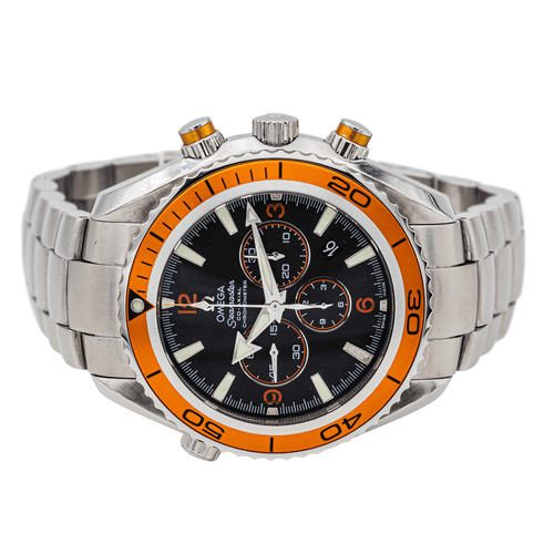 Montre Omega Seamaster Planet Ocean - Montre en acier cadran noir 58 Facettes 3451417RV