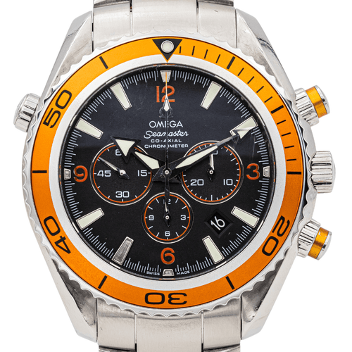 Montre Omega Seamaster Planet Ocean - Montre en acier cadran noir 58 Facettes 3451417RV