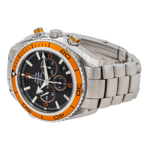 Montre Omega Seamaster Planet Ocean - Montre en acier cadran noir 58 Facettes 3451417RV