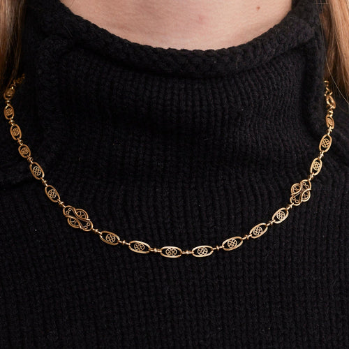 Collier Collier à Maille Giletière en Or Jaune 58 Facettes DV0382-1