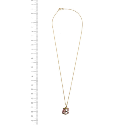 Collier Gabriella Rivalta - Collier Rolò avec pendentif lettre B en or jaune 18 carats 58 Facettes 34545