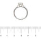 Bague 52 Bague solitaire - Diamant 0,98 ct en or blanc 18 kt 58 Facettes 34732