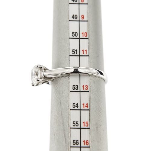 Bague 52 Bague solitaire - Diamant 0,98 ct en or blanc 18 kt 58 Facettes 34732