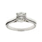 Bague 52 Bague solitaire - Diamant 0,98 ct en or blanc 18 kt 58 Facettes 34732