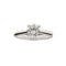 Bague 52 Bague solitaire - Diamant 0,98 ct en or blanc 18 kt 58 Facettes 34732