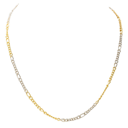 Collier Pomellato - Collier chaîne en or blanc et jaune 18 carats 58 Facettes 3479832CN