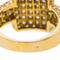 Bague 55 Bague cocktail en or jaune 18 carats sertie de diamants 58 Facettes 3480623RV