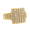 Bague 55 Bague cocktail en or jaune 18 carats sertie de diamants 58 Facettes 3480623RV