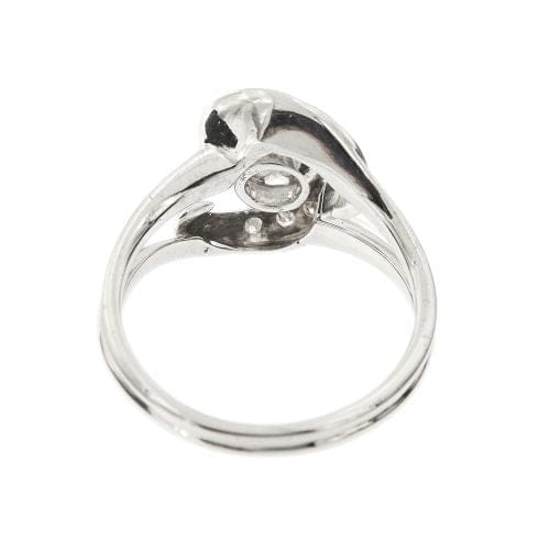 Bague 56 Bague spirale en or blanc 18 ct avec diamants 0,42 ct 58 Facettes 34821