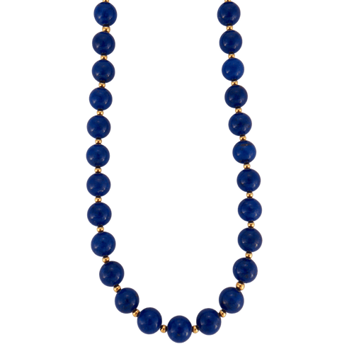 Collier Collier de perles de lapis lazuli 58 Facettes DV0162-9