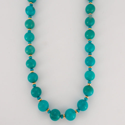Collier Collier de perles de turquoise 58 Facettes DV0162-10