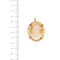 Pendentif Pendentif camée ovale vintage en or jaune 18 ct 58 Facettes 34853