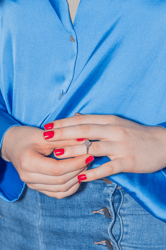 Bague 47.5 Bague solitaire en or blanc 18 carats avec diamant 58 Facettes 3503220CN