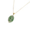 Collier Collier - Pendentif ovale en jade en or jaune 18 carats 58 Facettes 35132