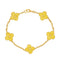 Bracelet Van Cleef & Arpels Alhambra - Bracelet 5 motifs en or jaune 58 Facettes 3552053CN