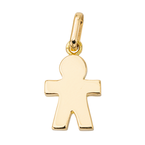 Pendentif Pendentif motif petit garçon en or jaune 18 carats 58 Facettes 3552527CN